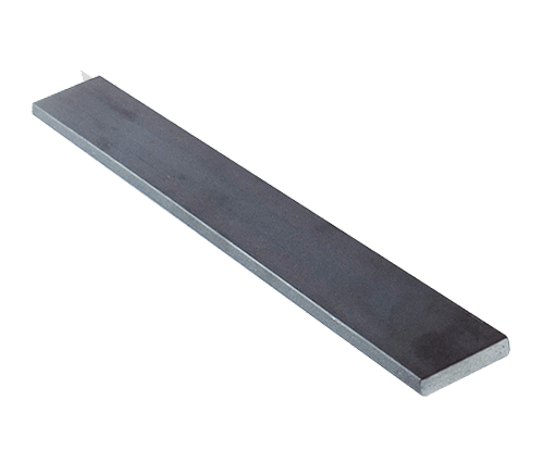 barra rectangular de acero